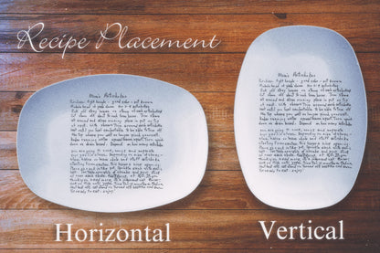 Custom Handwriting Recipe Platter, Handwritten Recipe Gift, Family Recipe Keepsake